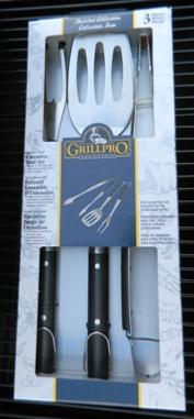Grill Pro 3 Piece Heavy Gauge Stainless Steel Tool Set