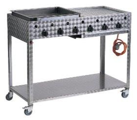 Large Stainless Steel Catering Gas BBQ