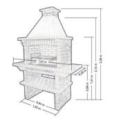 Mediterrani Slate Charcoal Masonry BBQ