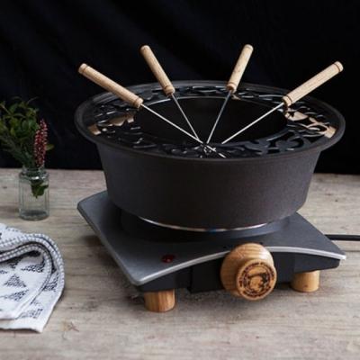 Netherton Foundry Spun Black Iron Fondue Set