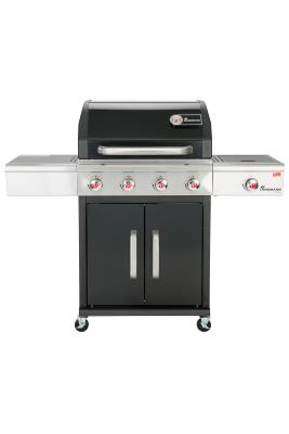 Landmann Black Triton 4 Burner Gas BBQ With Side Burner.