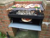 Grill and Bake Barbecue With Oven