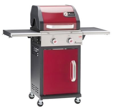 Landmann Triton 2 Burner Gas Barbecue Bordeaux Red