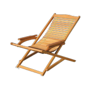 Pair of Lifestyle Sun Chairs Acacia Hardwood