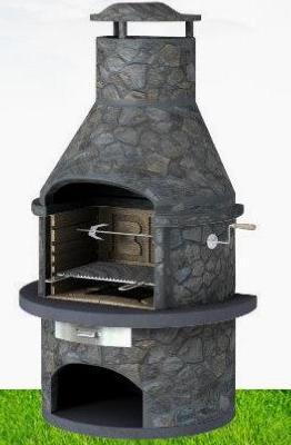 Rondo Dark Slate Masonry BBQ