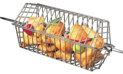 Small Grill Pro Rotisserie Black Non Stick Tumble Basket