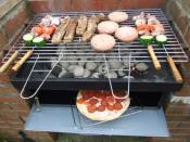 Grill and Bake Barbecue With Oven