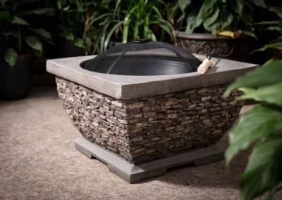 Callow Premium Wood Burning Stone Effect Fire Pit