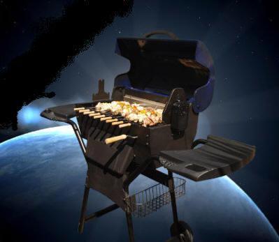 Barbeskew A Revolutionary Design Charcoal Rotisserie BBQ