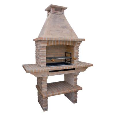 Stone BBQ With Side Tables