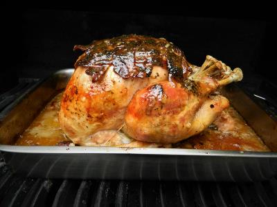 Easter Roast Turkey on the BBQ