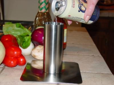 All Stainless Steel Chicken Roaster and no need to use a beer can!