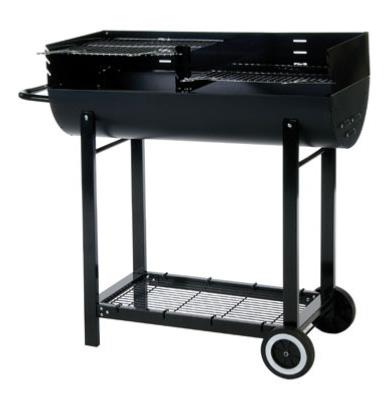 Lifestyle Half Barrel Oil Drum BBQ